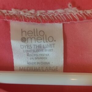 Hello Mello Pink  Long SleeveTop